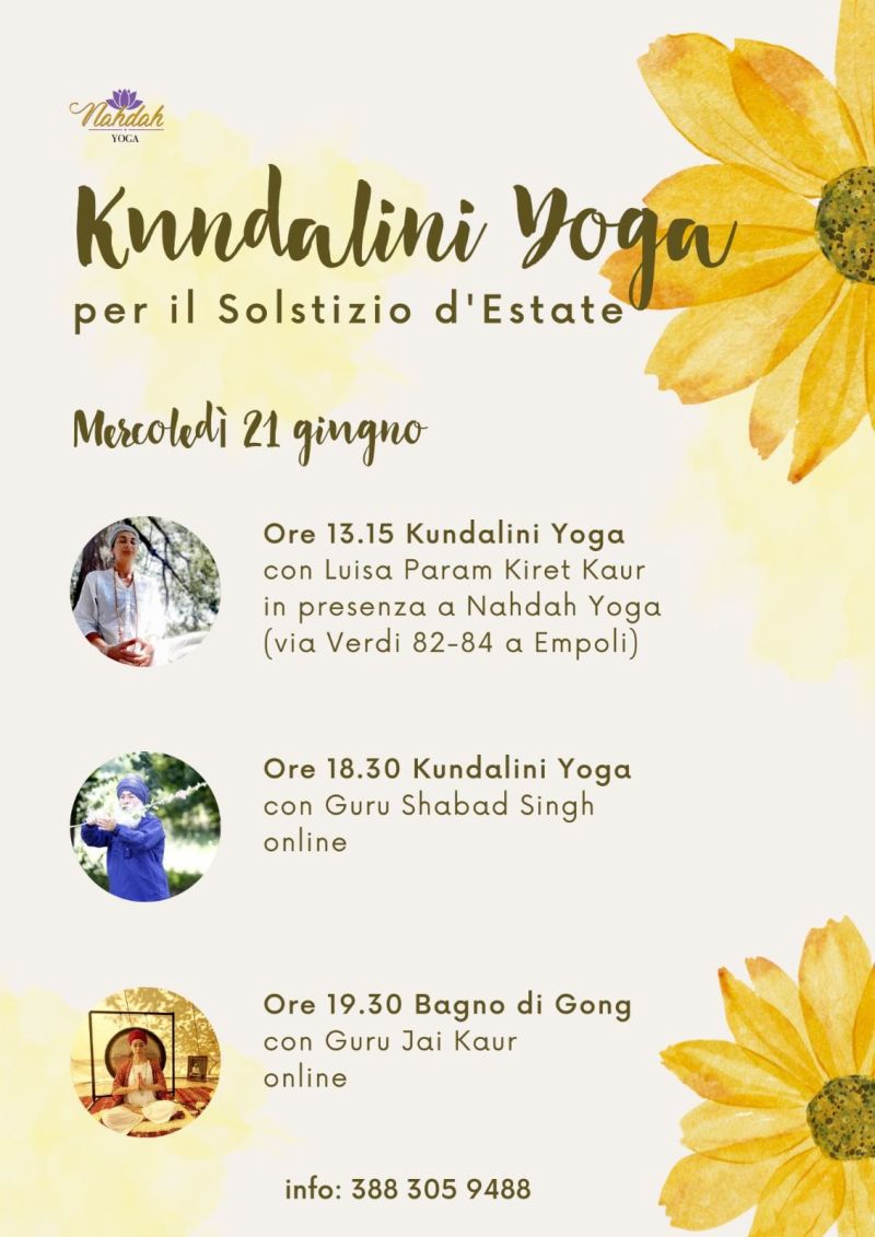 Kundalini Yoga per il Solstizio d'Estate 2023